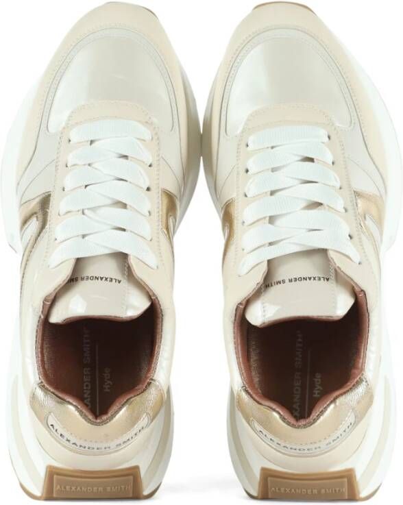 Alexander Smith Contrast Inzet Sneakers Beige Dames