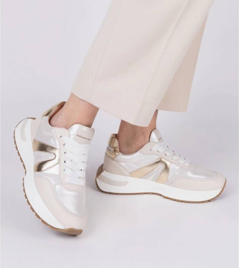 Alexander Smith Crème Runner Sneakers Beige Dames