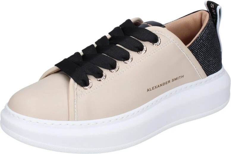 Alexander Smith Dames Sneakers van Synthetisch Leer Beige Dames