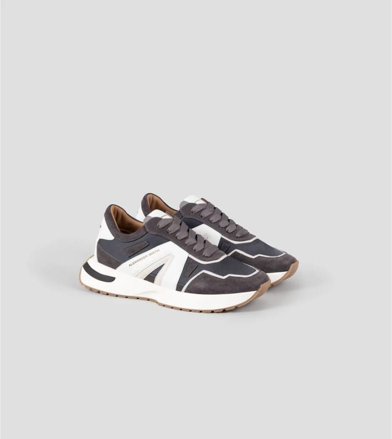 Alexander Smith Donkere Rook Runner Sneakers Gray Heren