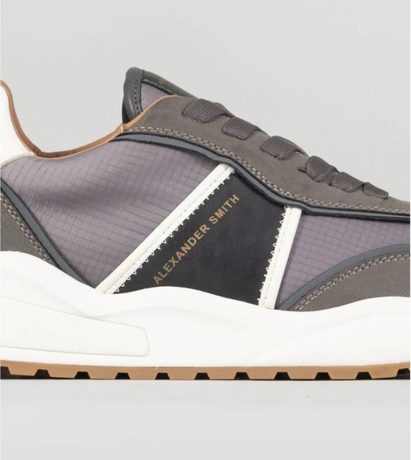 Alexander Smith Eco-Dover Donkergrijze Sneakers Gray Heren