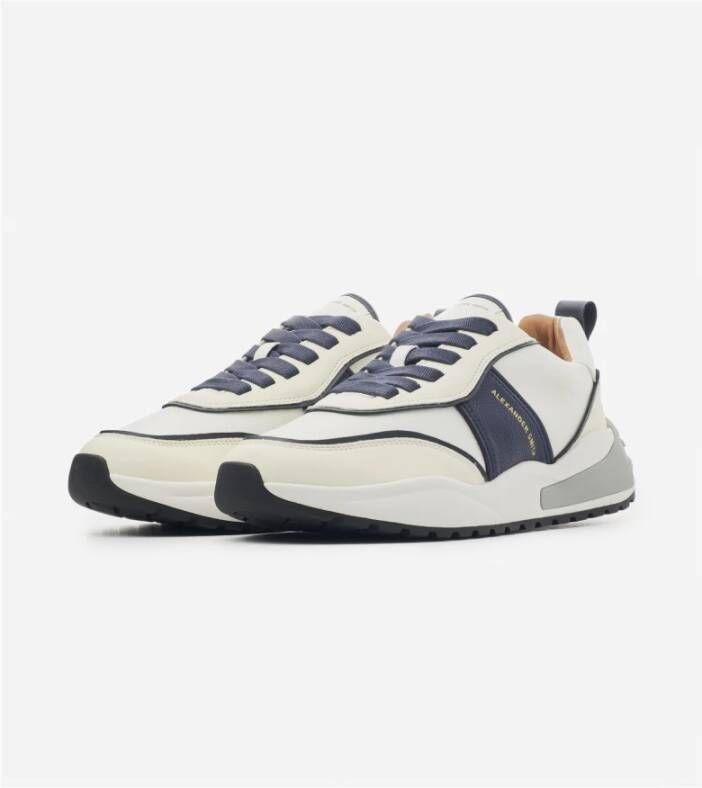 Alexander Smith Eco-Dover Wit Blauw Sneakers Multicolor Heren