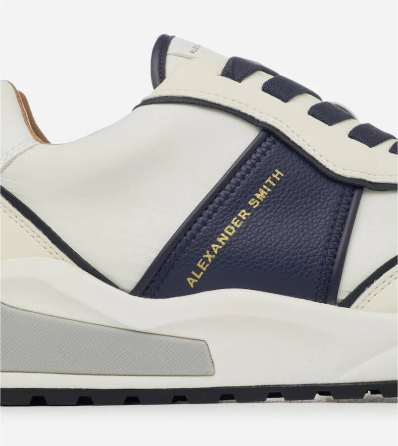 Alexander Smith Eco-Dover Wit Blauw Sneakers Multicolor Heren