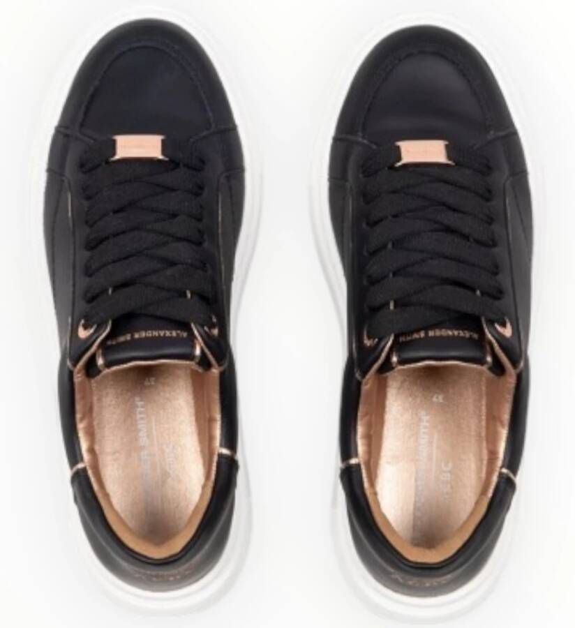 Alexander Smith Eco-Greenwich Black Copper Sneakers Black Dames