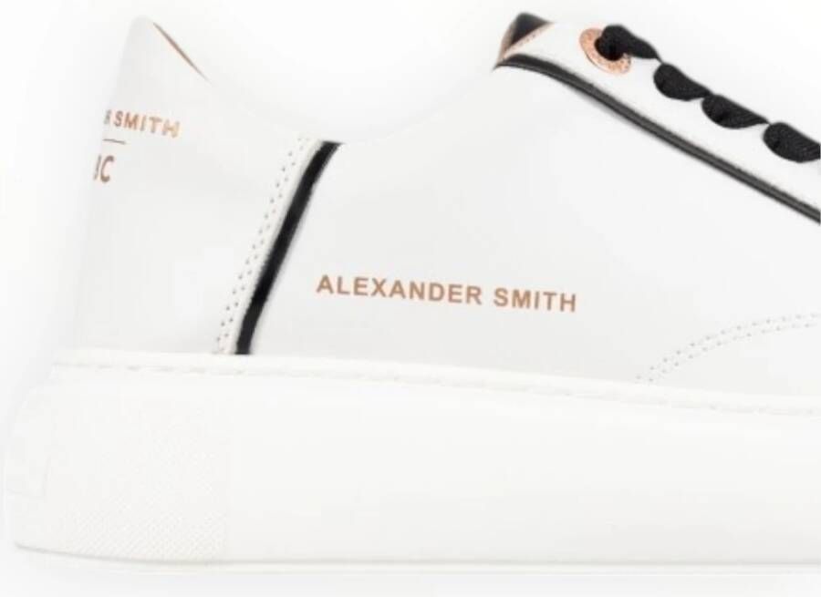 Alexander Smith Eco-Greenwich White Black Sneakers White Dames