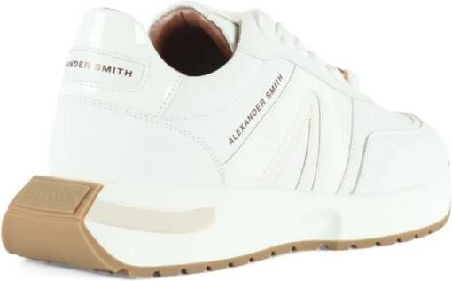 Alexander Smith Eco Leren Sneakers met Uitneembare Binnenzool White Dames