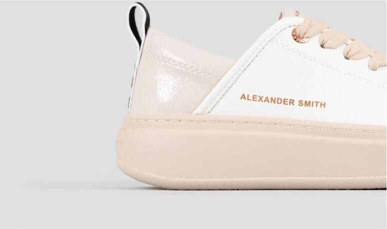 Alexander Smith Eco Wembley Wit Beige Sneakers White Dames