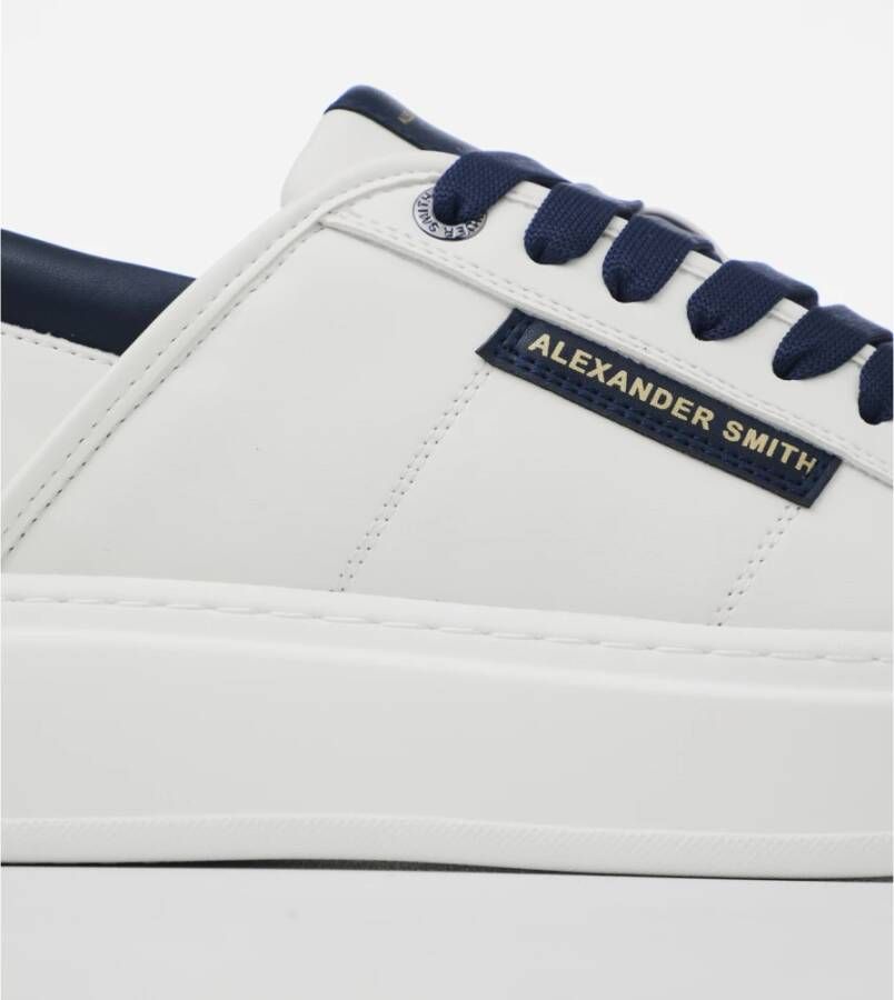 Alexander Smith Eco Wembley Wit Blauw Sneakers Multicolor Heren