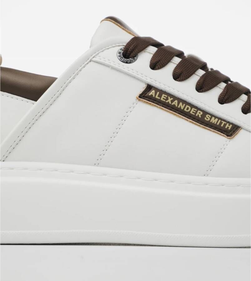 Alexander Smith Eco Wembley Wit Bruin Sneakers Multicolor Heren