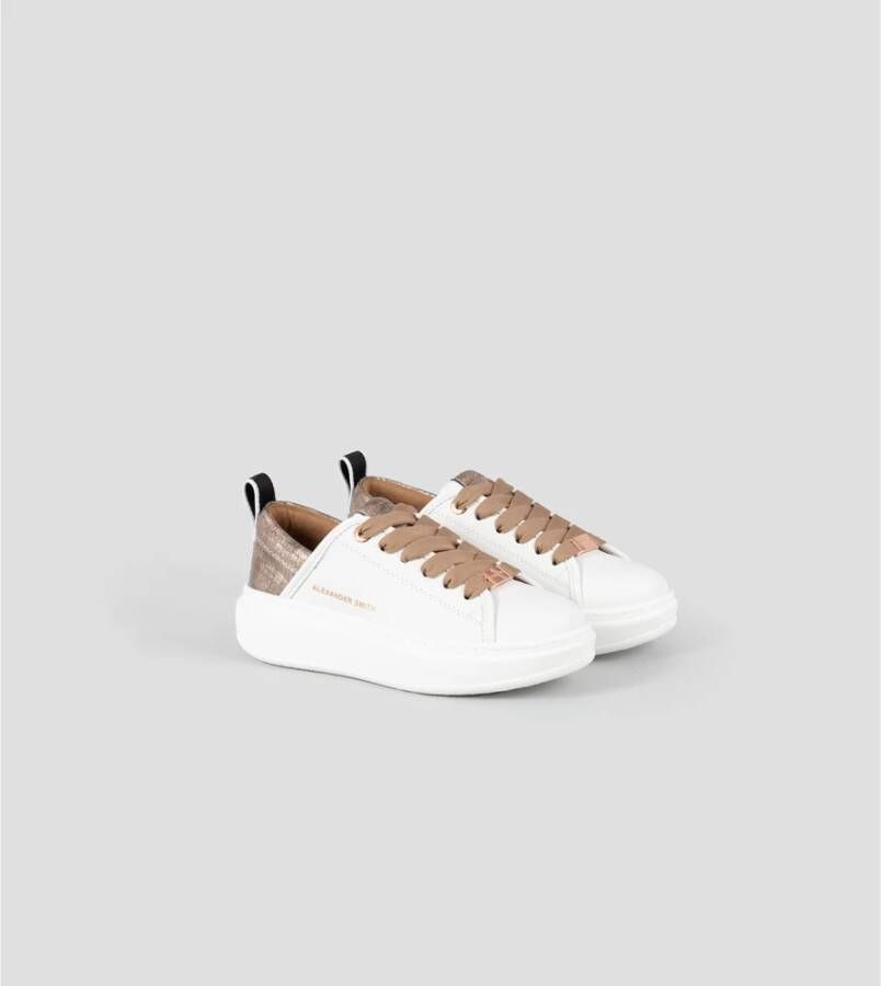 Alexander Smith Eco Wembley Wit Koper Sneakers White Dames