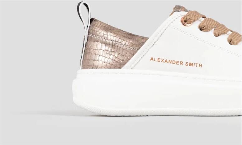 Alexander Smith Eco Wembley Wit Koper Sneakers White Dames