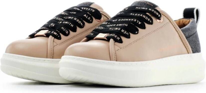 Alexander Smith Eco Wembley Woman Nude Black Sneaker Zwart Dames