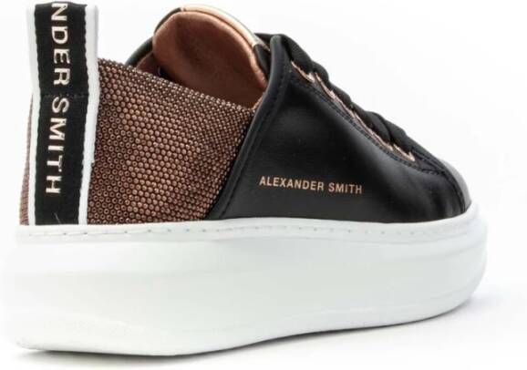 Alexander Smith Geïnspireerde tennissneakers voor dames Black Dames