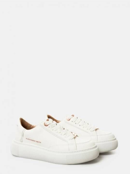 Alexander Smith Groene Eco Sneakers White Dames