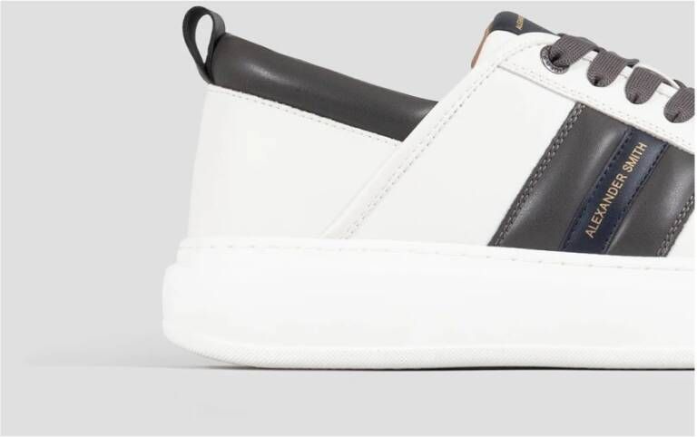 Alexander Smith Groene Wembley Sneakers White Heren