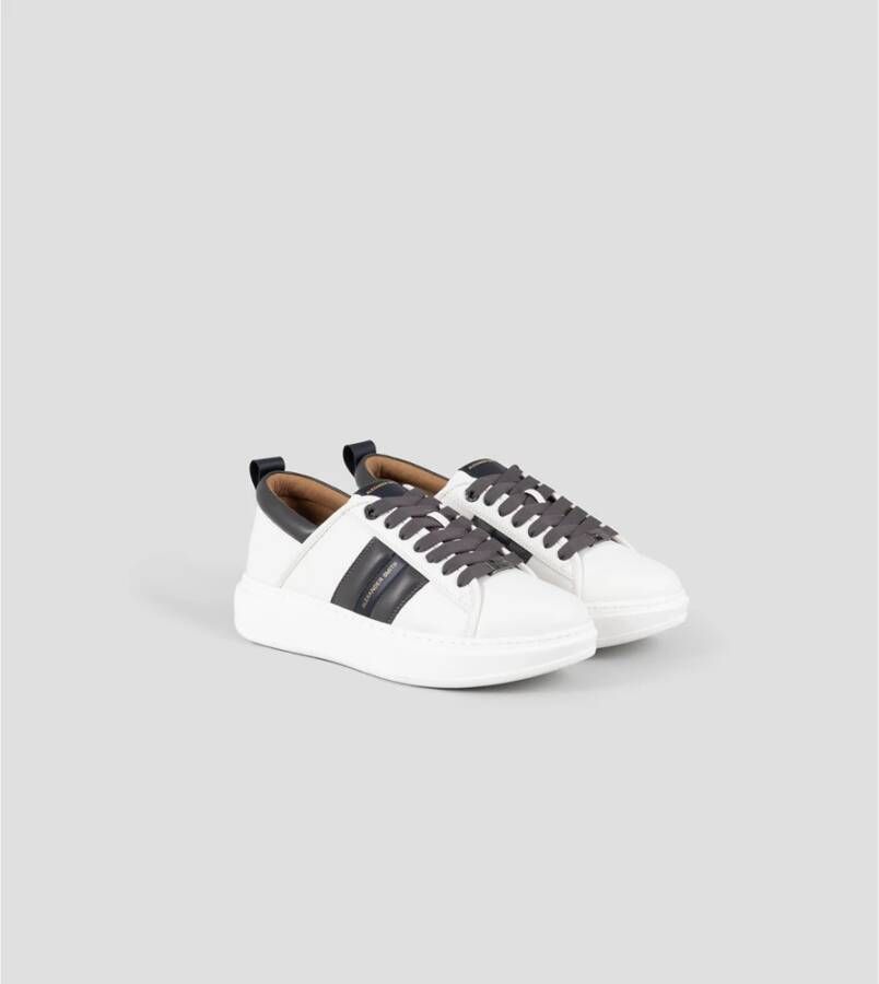 Alexander Smith Groene Wembley Sneakers White Heren