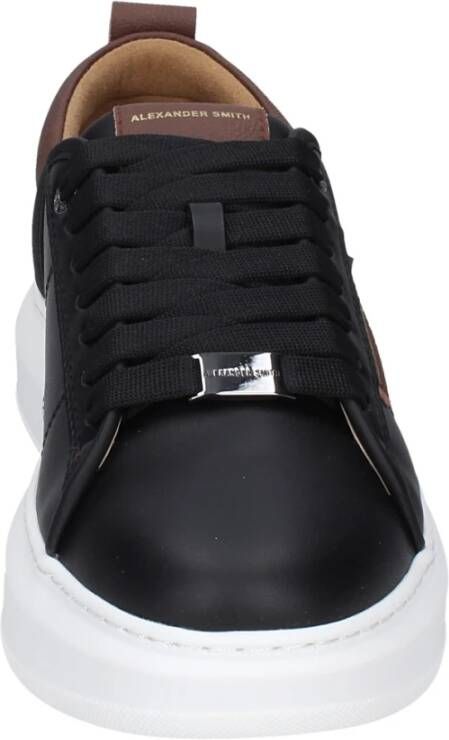 Alexander Smith Heren Synthetisch Leren Sneakers Black Heren