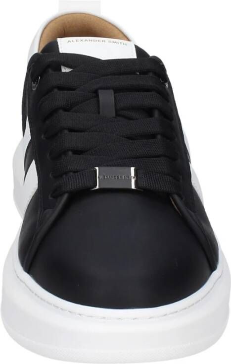 Alexander Smith Heren Synthetisch Leren Sneakers Black Heren