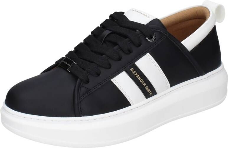 Alexander Smith Heren Synthetisch Leren Sneakers Black Heren