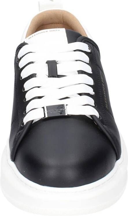 Alexander Smith Heren Synthetisch Leren Sneakers Black Heren