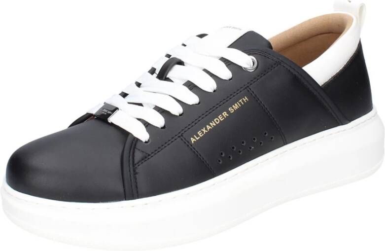 Alexander Smith Heren Synthetisch Leren Sneakers Black Heren