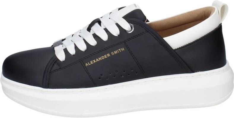 Alexander Smith Heren Synthetisch Leren Sneakers Black Heren