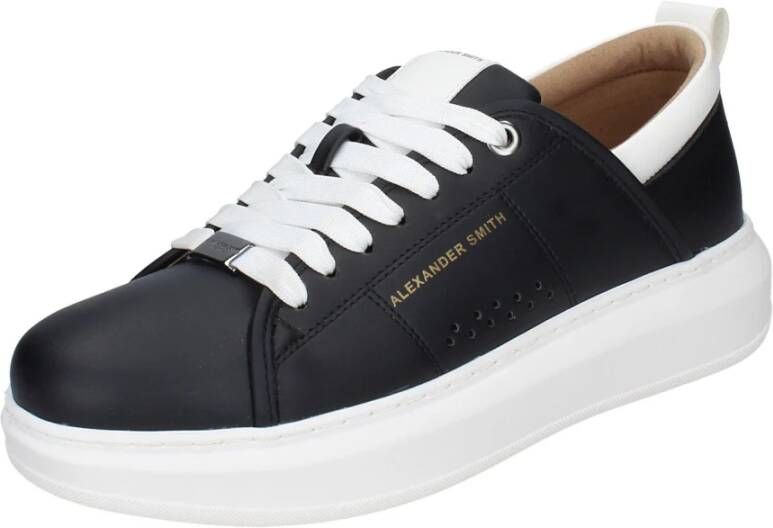 Alexander Smith Heren Synthetisch Leren Sneakers Black Heren