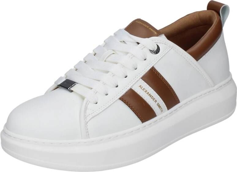 Alexander Smith Heren Synthetisch Leren Sneakers White Heren