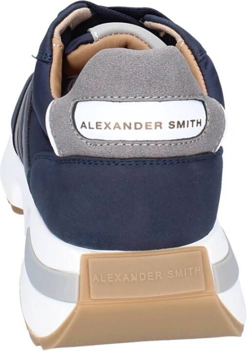 Alexander Smith Heren Textiel Sneakers Blue Heren