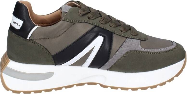 Alexander Smith Heren Textiel Sneakers Green Heren