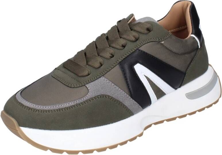 Alexander Smith Heren Textiel Sneakers Green Heren