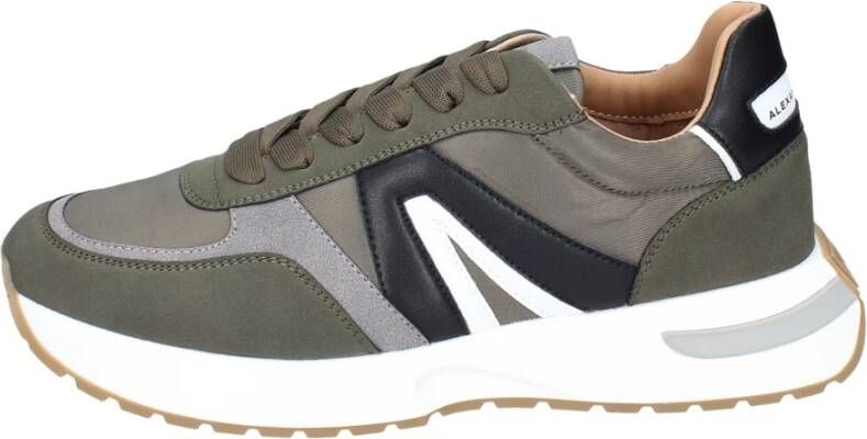 Alexander Smith Heren Textiel Sneakers Green Heren