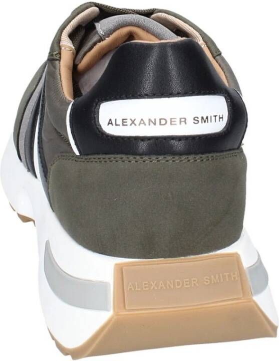 Alexander Smith Heren Textiel Sneakers Green Heren