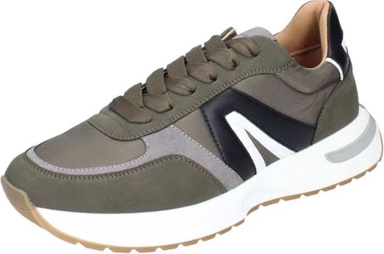 Alexander Smith Heren Textiel Sneakers Green Heren