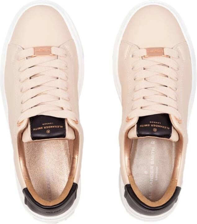 Alexander Smith Hoogwaardige leren sneakers voor vrouwen Beige Dames