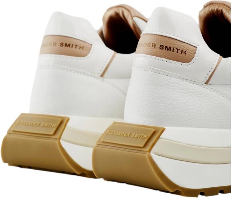 Alexander Smith Witte Nude Chunky Sneakers Multicolor Dames