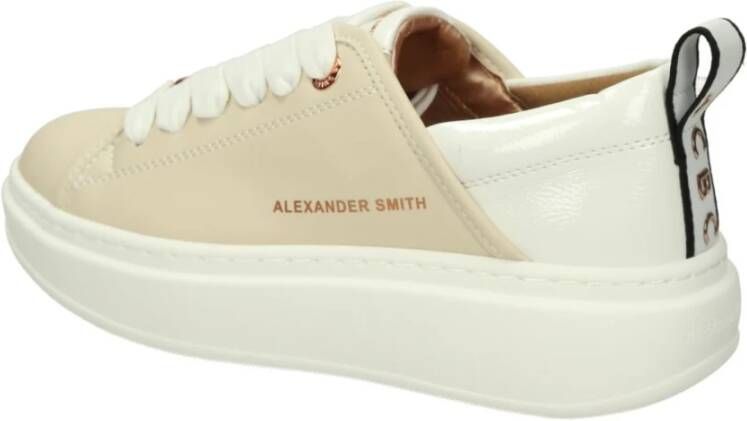 Alexander Smith Lage Sneakers Beige Dames