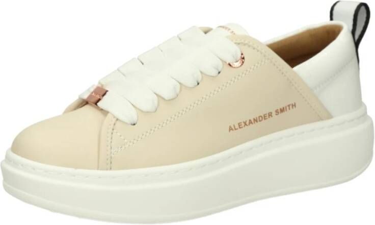 Alexander Smith Lage Sneakers Beige Dames