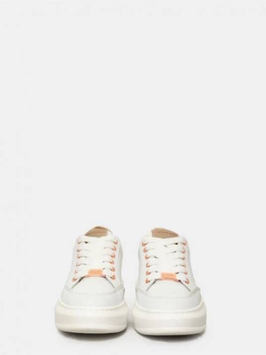 Alexander Smith Lancaster Sneakers Wit Koper Leer White Dames