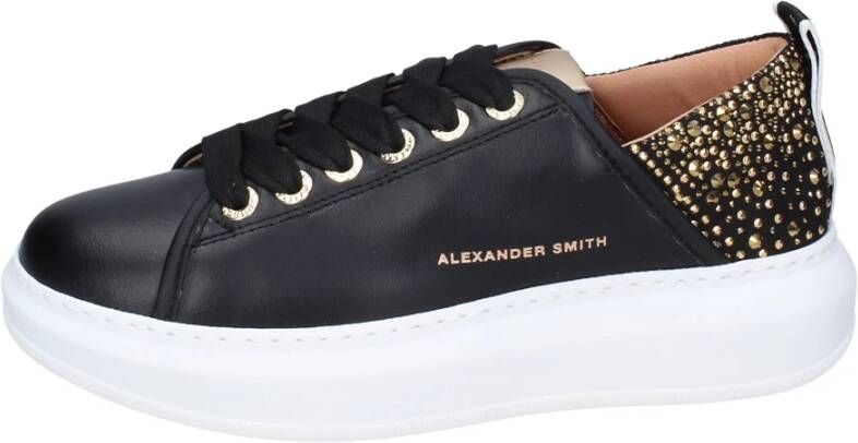 Alexander Smith Leren Dames Sneakers Stijlvolle Schoenen Black Dames