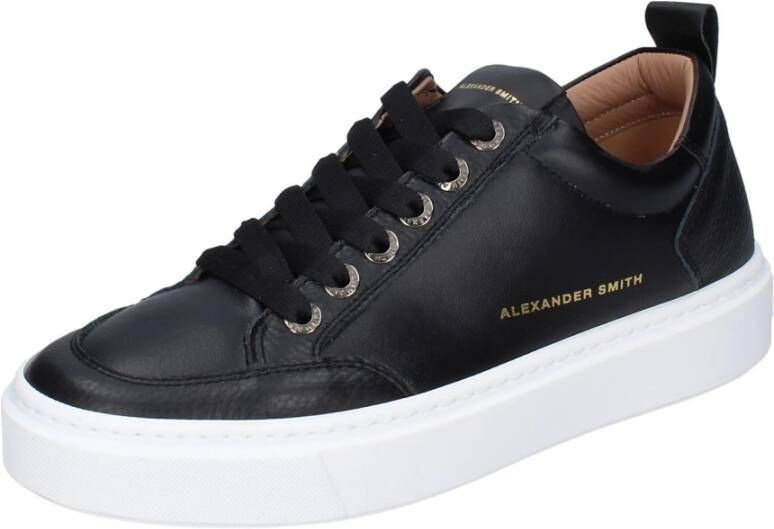 Alexander Smith Leren Heren Sneakers Black Heren