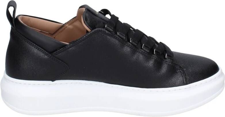 Alexander Smith Leren Heren Sneakers Black Heren