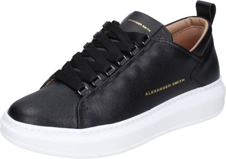 Alexander Smith Leren Heren Sneakers Black Heren