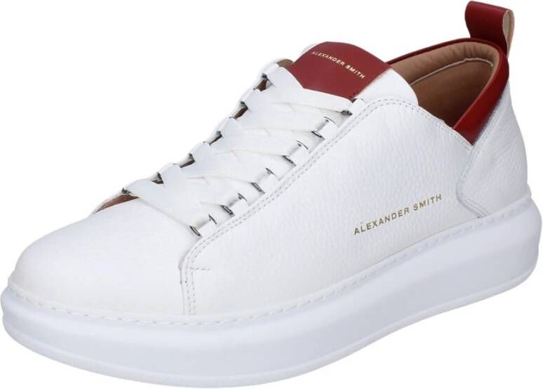 Alexander Smith Leren Heren Sneakers Stijlvolle Schoenen White Heren