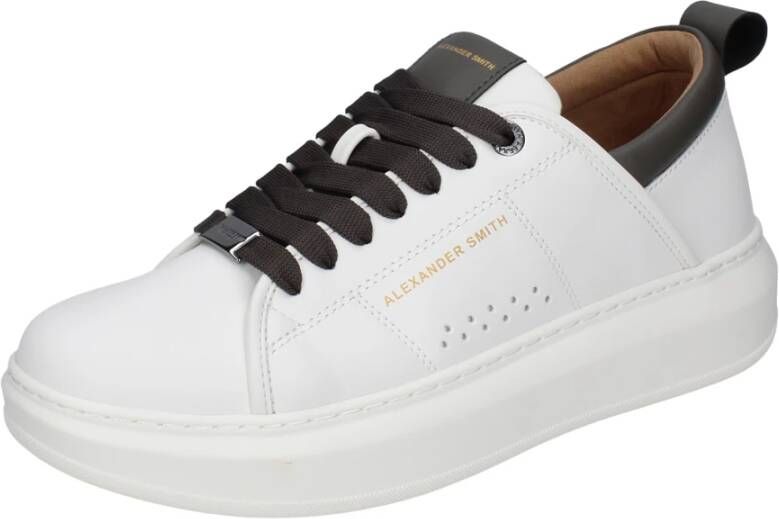 Alexander Smith Leren Heren Sneakers White Heren