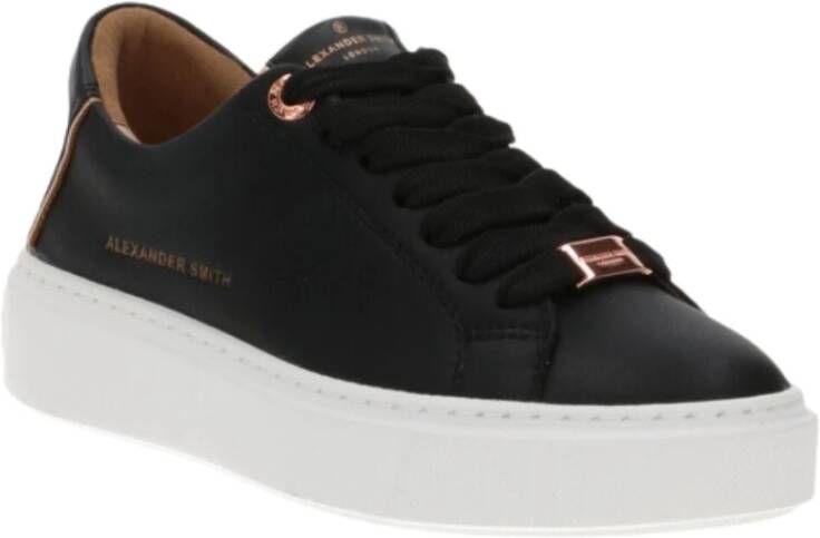 Alexander Smith Leren London Sneakers Stijl Black Dames