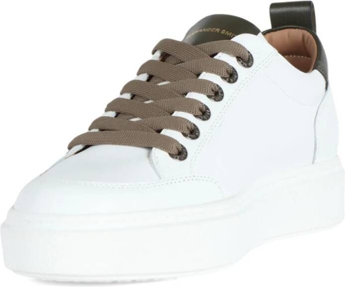 Alexander Smith Leren Sneakers Bond White Heren