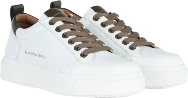 Alexander Smith Leren Sneakers Bond White Heren