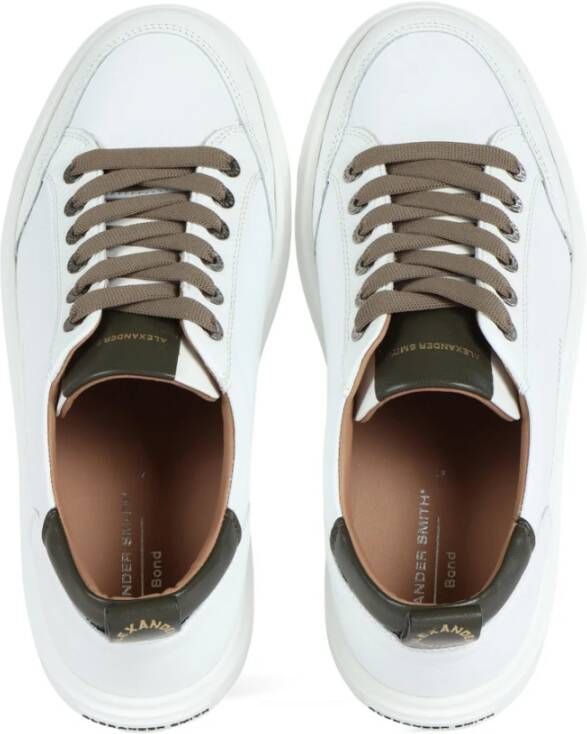 Alexander Smith Leren Sneakers Bond White Heren