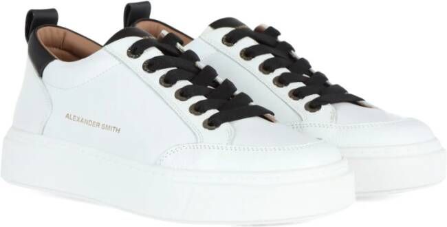 Alexander Smith Leren Sneakers Bond White Heren